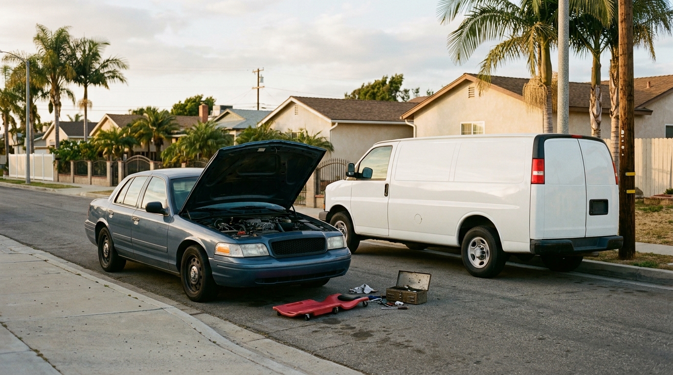 Curbside repair — No tow truck needed